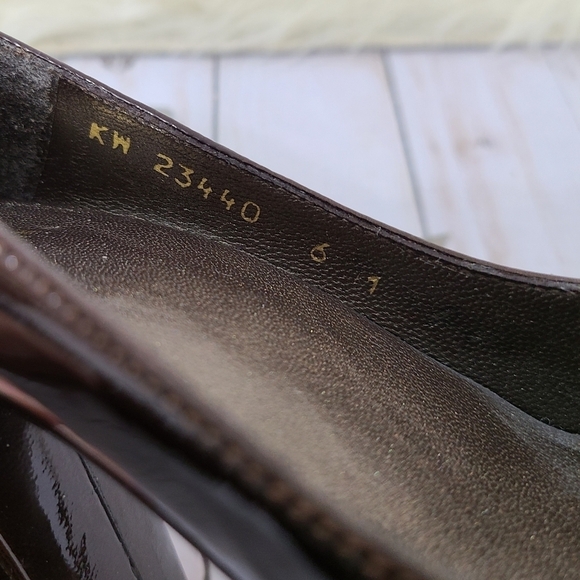 Stuart Weitzman Bowright peep toe pumps bow brown - Picture 7 of 8